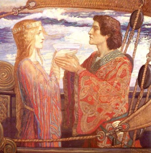 Tristan Sharing the Love Potion with Isolde