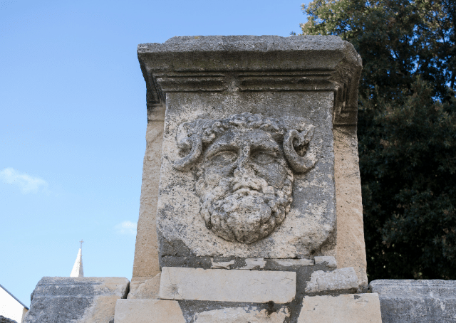 Face of Roman god Jupiter