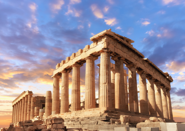 Pathrenon the place of worshiping greek mythology gods