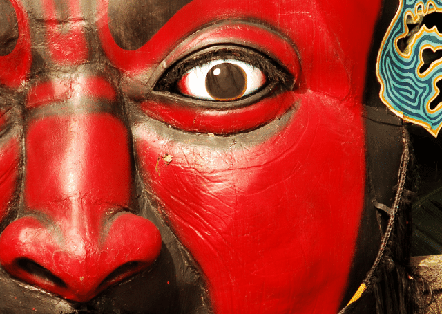 Portrait of Chinese god of death King Yama