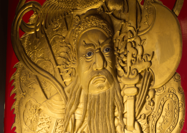 Statue of Chinese god of death King Yama