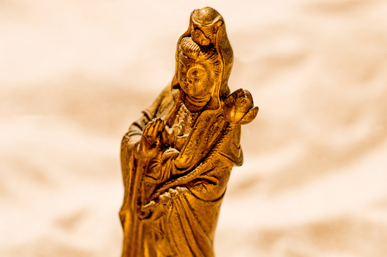 Statue of Nuwa, goddess of creation and the female emperor of mankind