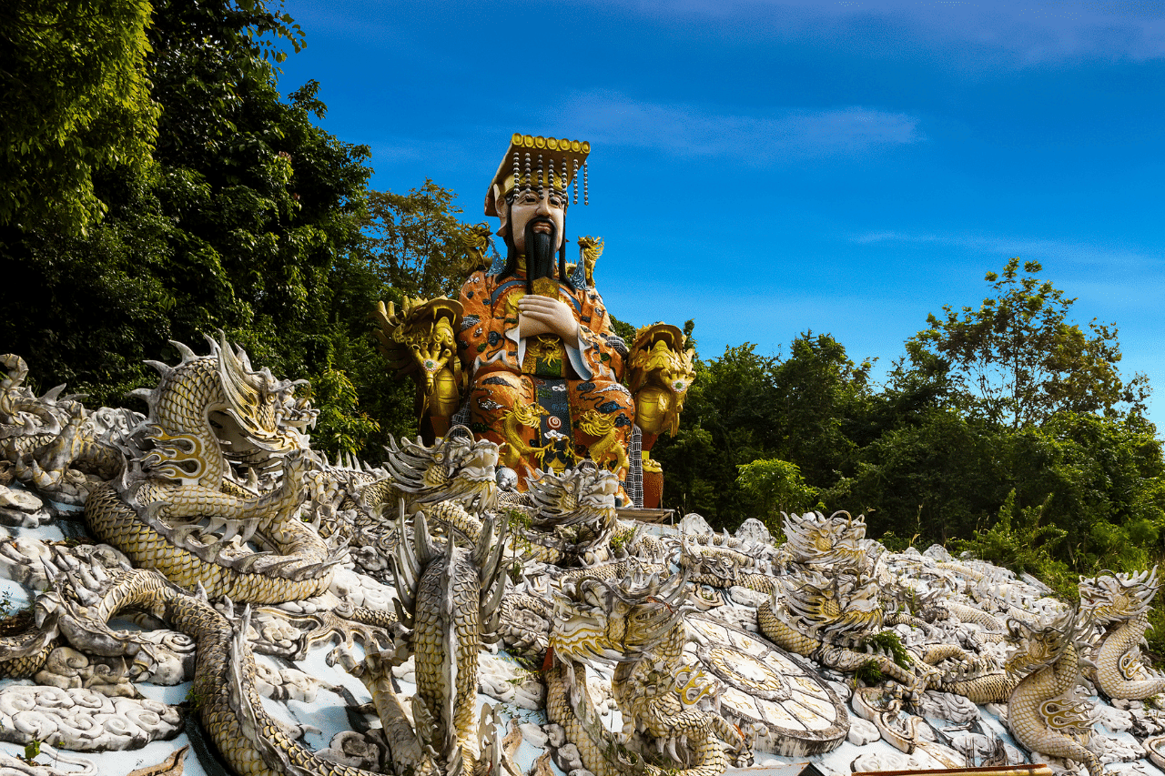 Statue of the Jade Emperor, ruler of heaven and the Chinese pantheon of gods