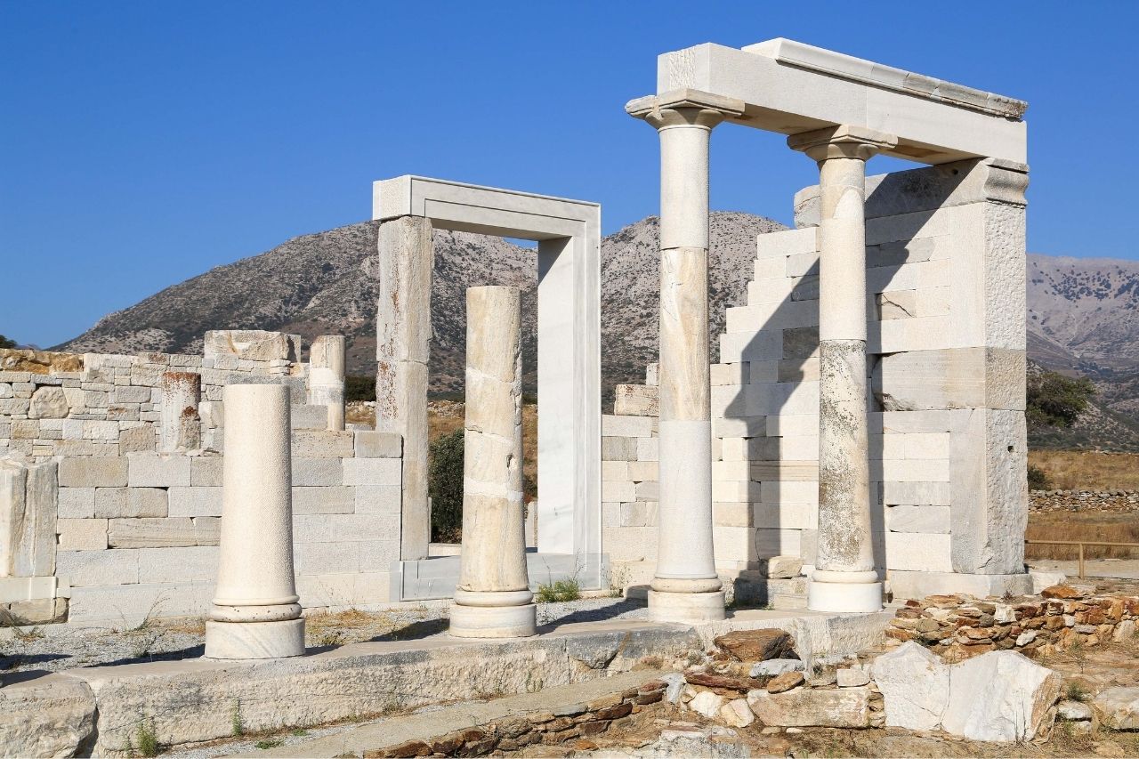 The temple of Greek goddess Demeter, Naxos