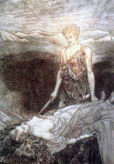 Sigurd and the Sleeping Brynhild