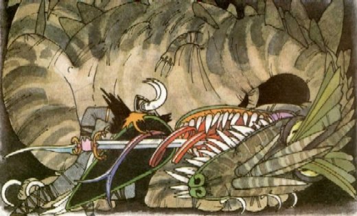 Beowulf Slays Grendel