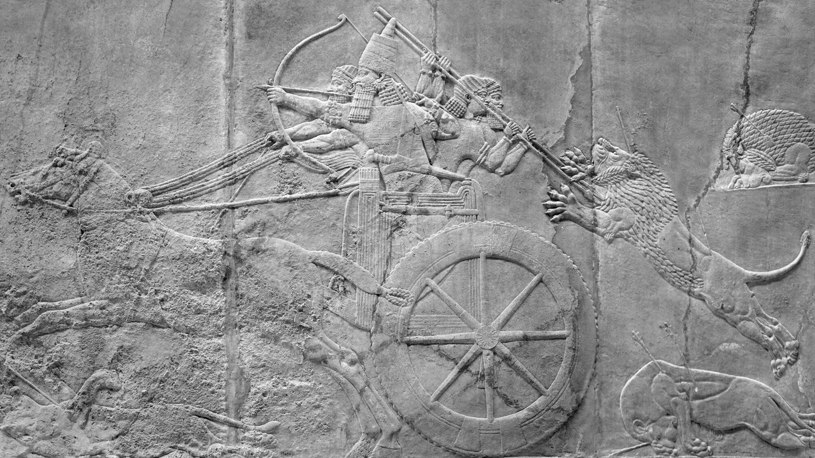 Assyrian wall relief