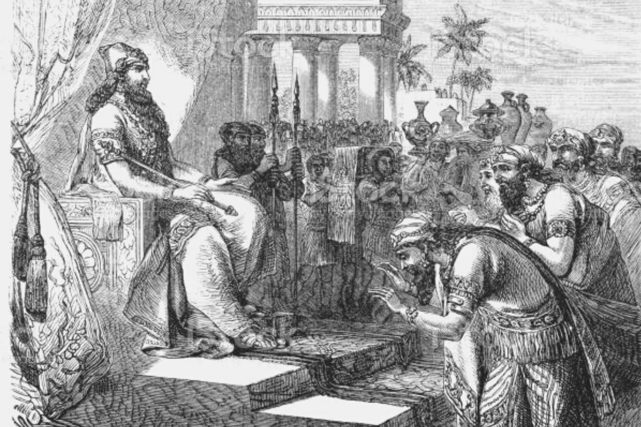 Honoring the Assyrian king