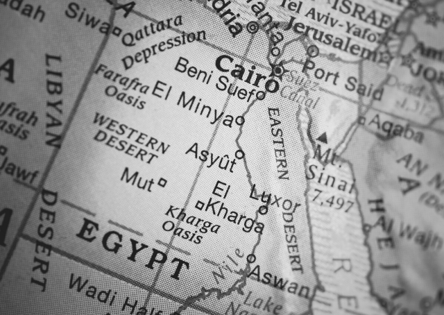 Map of Cairo Egypt the birthplace of Khedive Ismail Pasha