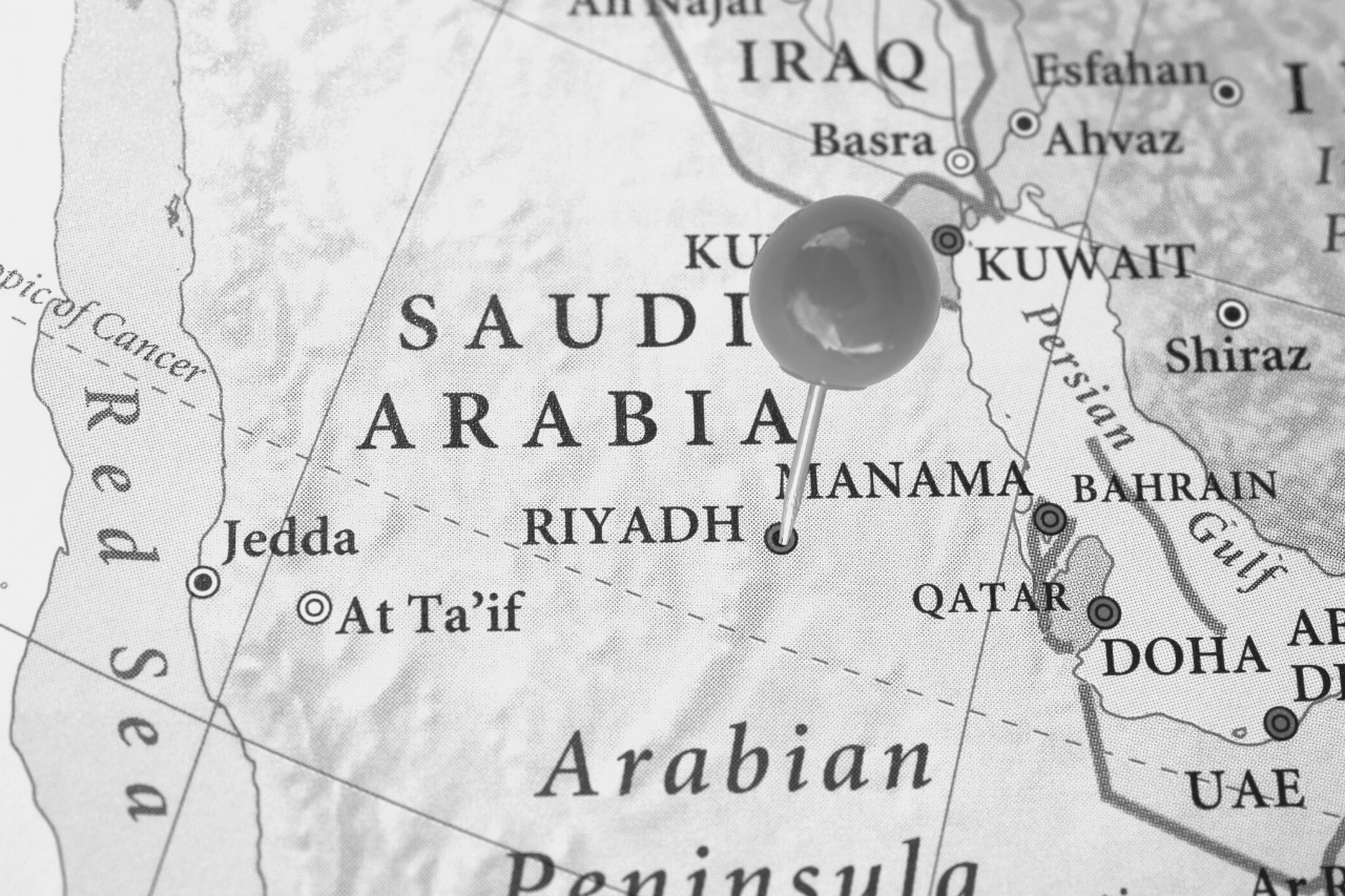 Map of Saudi Arabia where Wahhabism was born