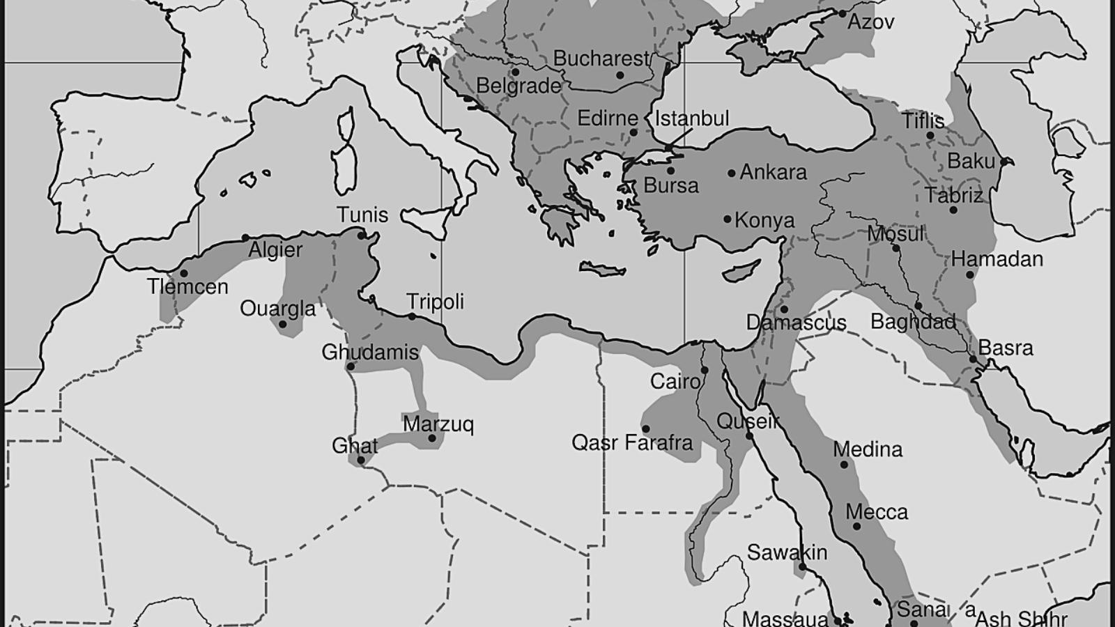 Map of the Ottoman Empire