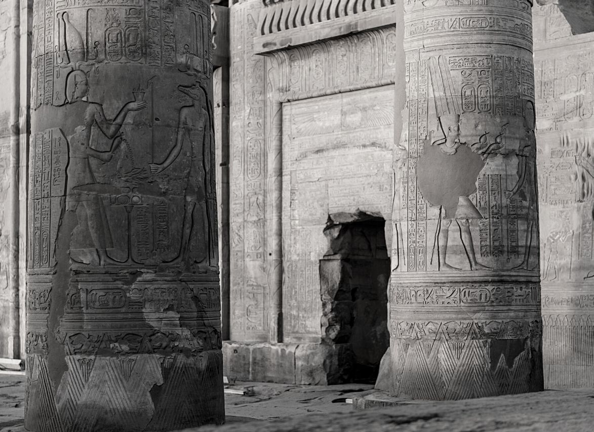 Ornaments at ancient Egyptian temple of Kom Ombo