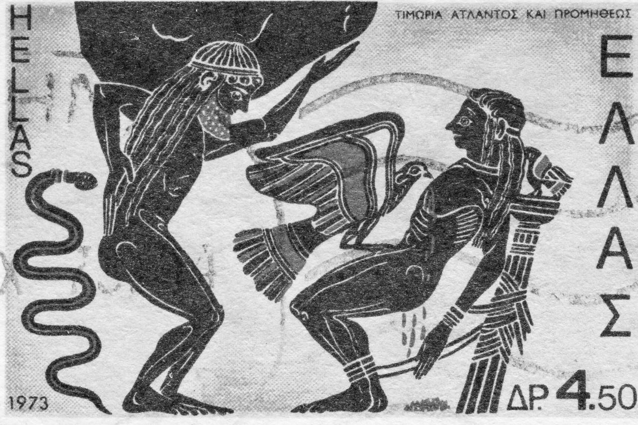 Prometheus and Zeus in Greek mythology timeline