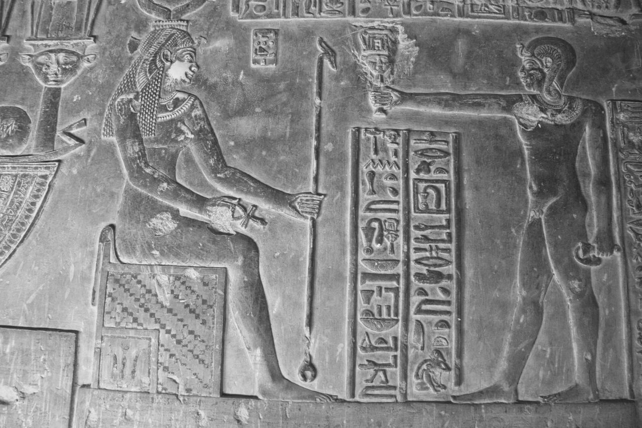 Temple of Hathor Dendera detail