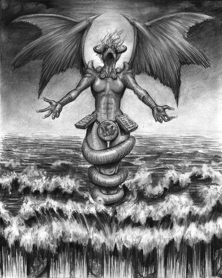 Tiamat, sea goddess