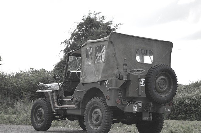 War jeep during Suez war crisis