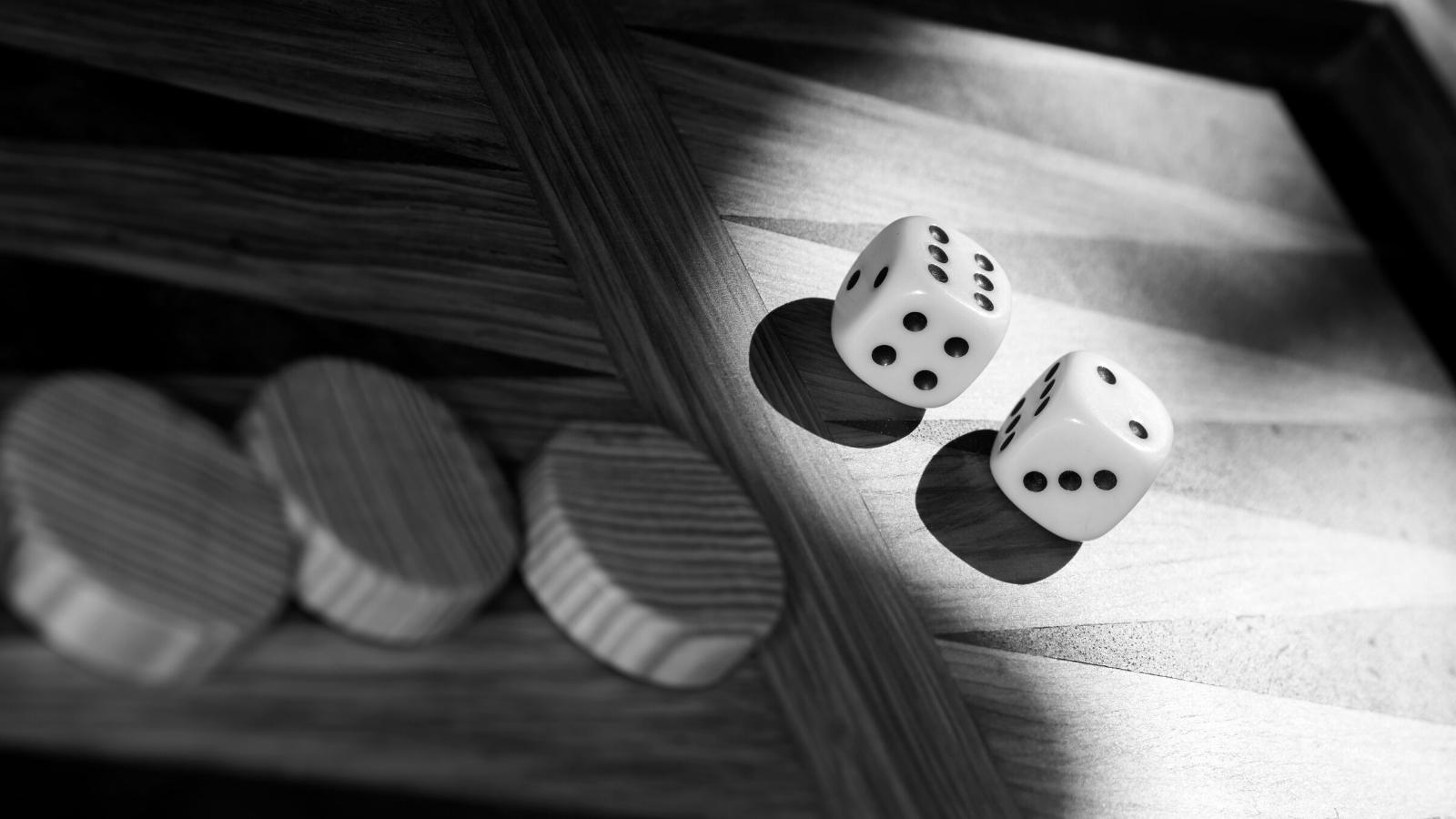 Wooden backgammon